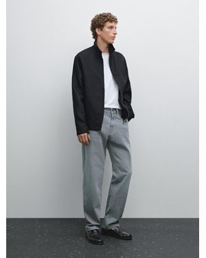 MASSIMO DUTTI Jeans Relaxed Fit - Gris