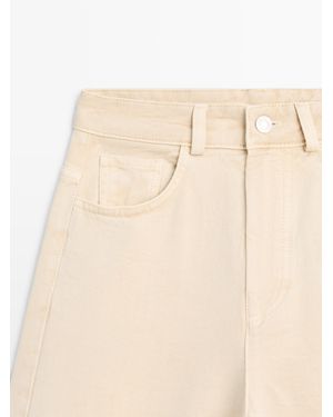 MASSIMO DUTTI Low-Rise Wide-Leg Jeans - Multicolor
