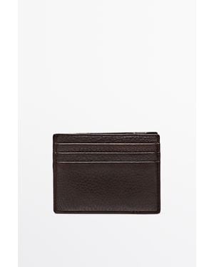 MASSIMO DUTTI Nappa Leather "Magic" Wallet - White