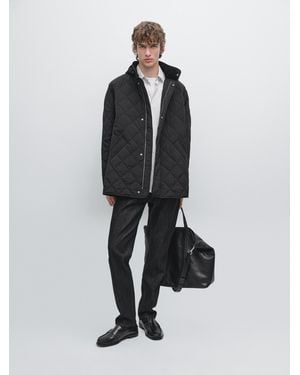 MASSIMO DUTTI Water-Repellent Puffer Jacket - White