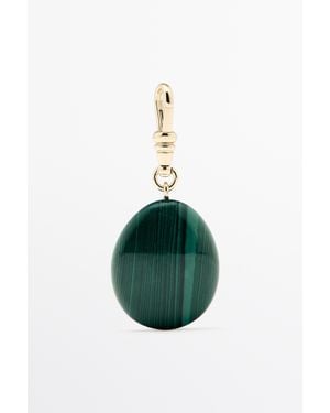 MASSIMO DUTTI Malachite Stone Charm - Blue