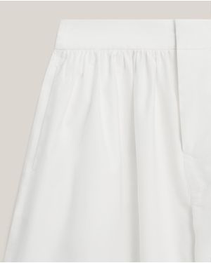 MASSIMO DUTTI Culottes With Pleated Details - White