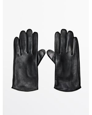 MASSIMO DUTTI Handschuhe Aus Nappaleder - Schwarz