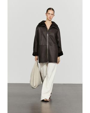 MASSIMO DUTTI Cappotto Double Face - Marrone