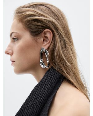 MASSIMO DUTTI Pendiente Grande - Marrón