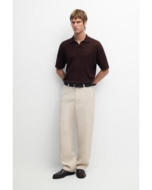 MASSIMO DUTTI Polo Punto Cuello Pico Con Algodón - Multicolor
