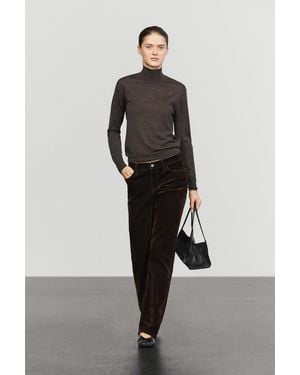 MASSIMO DUTTI Jersey Punto Cuello Perkins 100% Lana - Multicolor