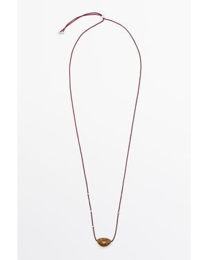 MASSIMO DUTTI Collar Gema Irregular - Blanco