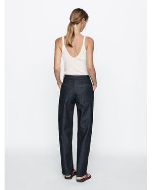 MASSIMO DUTTI Mid-Rise Straight-Leg Jeans - Blue