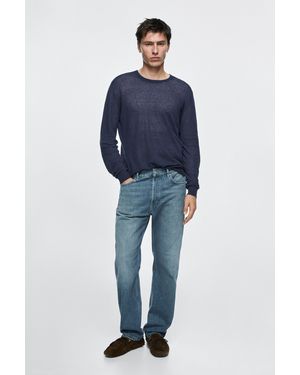 MASSIMO DUTTI Straight-Leg Jeans - Blue