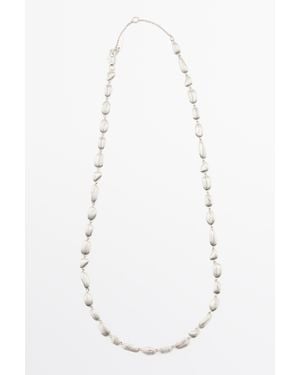 MASSIMO DUTTI Ketting Met Fijne Strepenprint - Wit