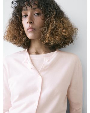 MASSIMO DUTTI Short Sleeve Knit Cardigan - Multicolour