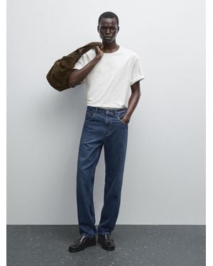 MASSIMO DUTTI Jeans Wide Leg - Azul