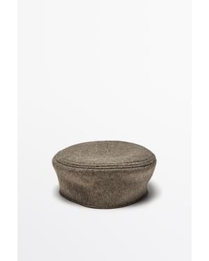 MASSIMO DUTTI Baret Van Wolmix - Grijs
