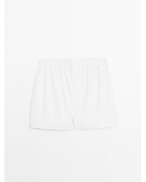 MASSIMO DUTTI Poplin Boxers - Grey
