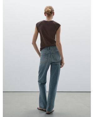 MASSIMO DUTTI Jean Large Mid-Rise En Coton - Multicolore