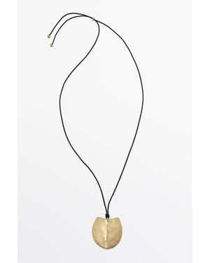 MASSIMO DUTTI Lange Halskette Mit Wappenschild-Effekt - Mehrfarbig