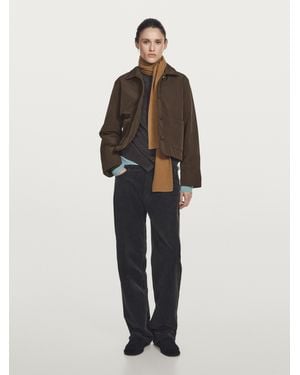 MASSIMO DUTTI Short Water-Repellent Puffer Jacket - White
