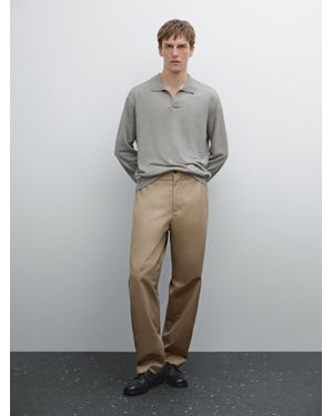 MASSIMO DUTTI Maglia A Polo - Grigio