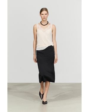 MASSIMO DUTTI Lace-Trimmed Camisole Top - Multicolour