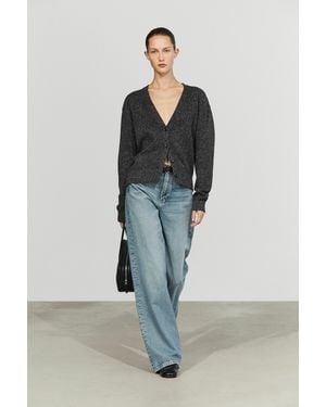 MASSIMO DUTTI Cárdigan Punto Jaspeado Lana Cashmere - Multicolor