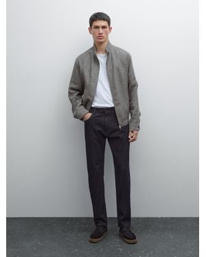 MASSIMO DUTTI Jean Slim - Gris