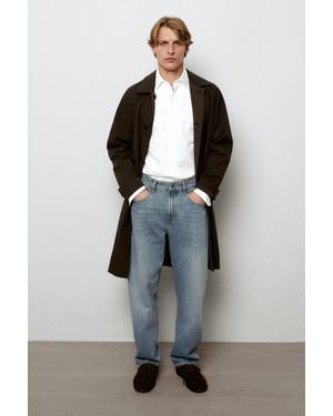MASSIMO DUTTI Barrel Fit Jeans - Blue