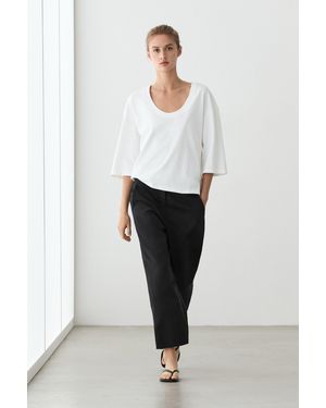 MASSIMO DUTTI Slim Fit Capris - Black
