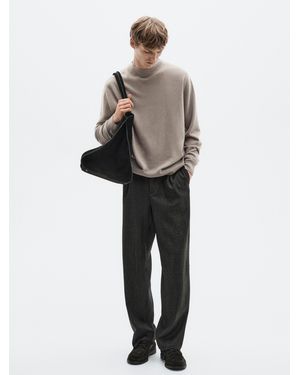 MASSIMO DUTTI Wool And Cashmere Blend Knit Jumper - Multicolour