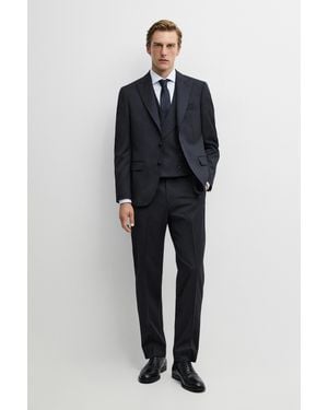 MASSIMO DUTTI Cold Wool Suit Pants - Blue