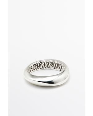 MASSIMO DUTTI Pulsera Lisa Articulada - Blanco