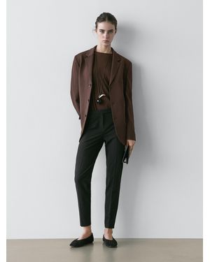 MASSIMO DUTTI Crepe Blazer - Multicolour