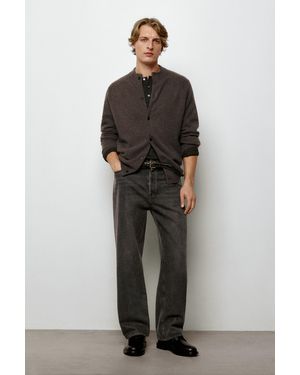 MASSIMO DUTTI Wide-Leg Jeans - Black