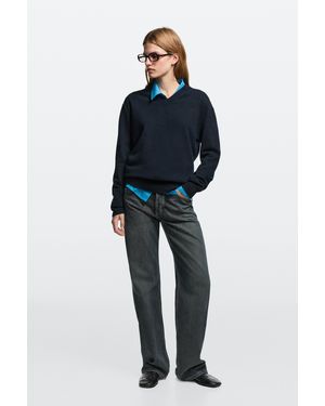 MASSIMO DUTTI Mid-Waist Wide-Leg Jeans - Multicolor