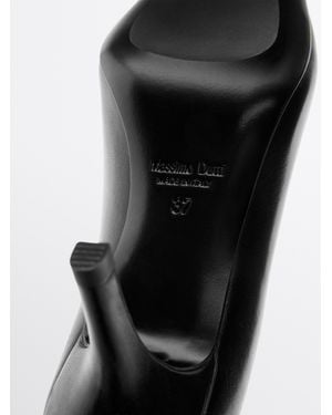 MASSIMO DUTTI Stiefelette Mit Lederabsatz – Made - Schwarz