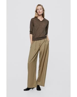 MASSIMO DUTTI Maglia - Marrone