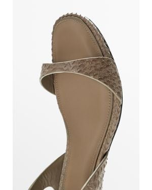 MASSIMO DUTTI High-Heel Sandals - Natural