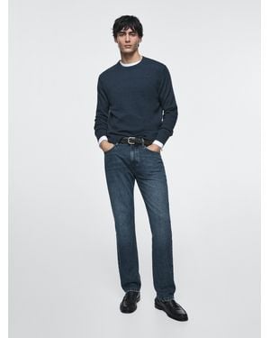 MASSIMO DUTTI Tapered Fit Jeans - White