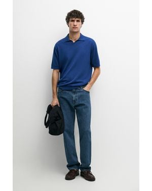 MASSIMO DUTTI Jeans Tapered Fit - Azul
