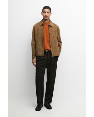 MASSIMO DUTTI Chaqueta Piel Ante - Multicolor