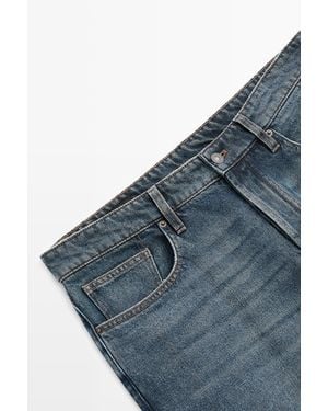 MASSIMO DUTTI Slim Cropped Fit Jeans - Blue