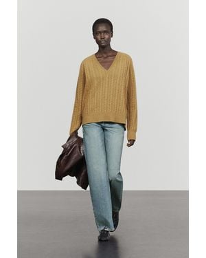 MASSIMO DUTTI Jersey Punto Trenzado Mezcla Lana - Multicolor