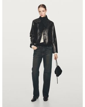 MASSIMO DUTTI Corbata Lazo Punto 100% Cashmere - Blanco