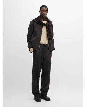 MASSIMO DUTTI Total Look Cropped Jacket - Black