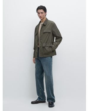 MASSIMO DUTTI Lightweight Jacket With Pockets - Multicolour