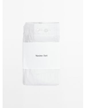 MASSIMO DUTTI Poplin Boxers - Grey
