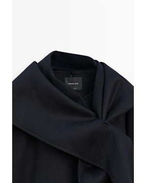 MASSIMO DUTTI Chaqueta Corta Detalle Pañuelo - Negro