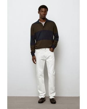 MASSIMO DUTTI Slim Fit Jeans - White