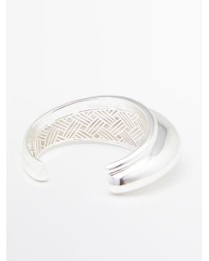 MASSIMO DUTTI Voluminous Rigid Bracelet - White