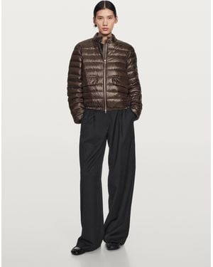 MASSIMO DUTTI Water-Repellent 80% Down, 20% Feather Jacket - Brown